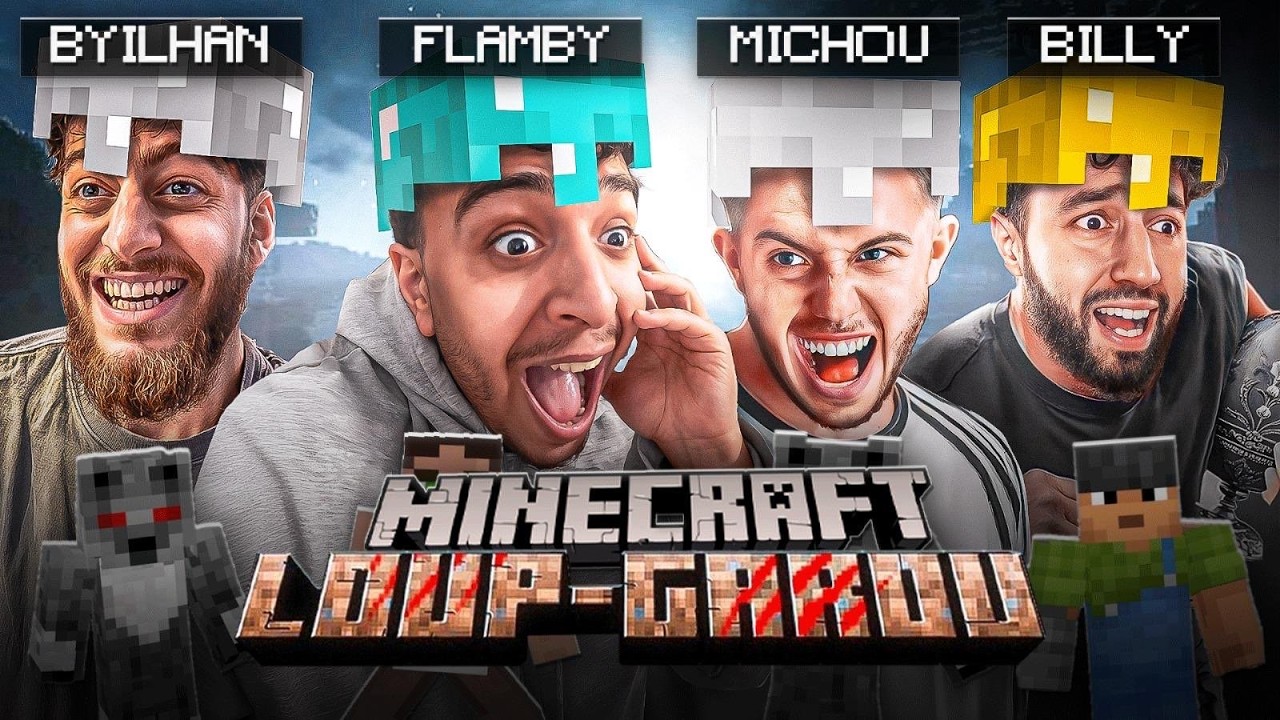 ON JOUE AU LOUP GAROU MINECRAFT Ft. Michou, Byilhan, Billy...
