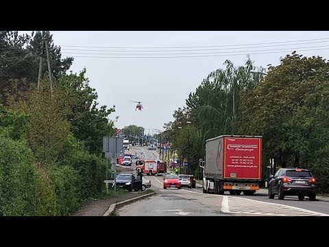 Śmigłowiec LPR w Rydułtowach [23.04.2024]