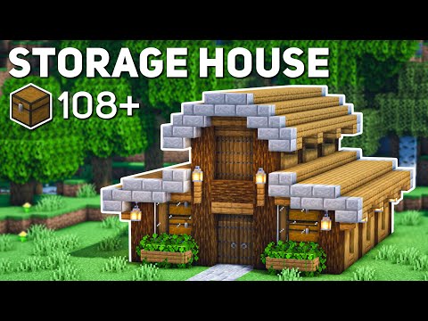 disruptive builds - Minecraft: Storage House Tutorial (how to build)