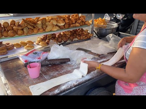 Morning Street Food in Phnom Penh, Cambodia