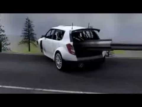 Robert Kubica 2011 Rally Crash in 3D Animation