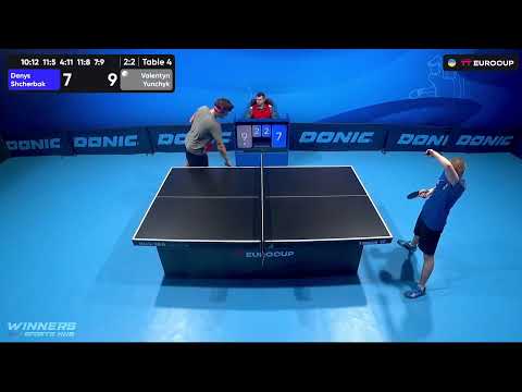 12:50 Denys Shcherbak - Valentyn Yunchyk 18.10.2023 TT Euro.Cup Ukraine  Star. TABLE 4