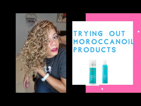 Curly Hair Routine using Moroccanoil Volumizing Mousse...