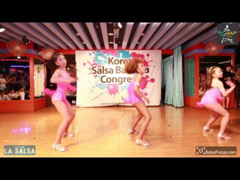 Kid team From Japan! Team sabor caleno Ninas 2017 Korea salsa & Bachata congress WELCOME PARTY@LASALSA