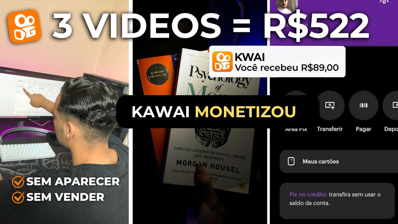 COMO GANHAR DINHEIRO NO KWAI SEM APARECER (Dinheiro na Internet)