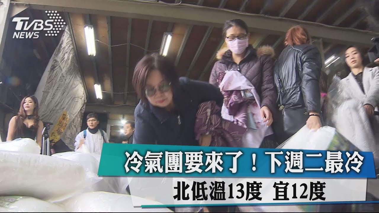 冷氣團要來了!下週二最冷 北低溫13度宜12度