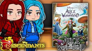 Descendants 5 Wicked Wonderland React To Alice in Wonderland | Gacha React