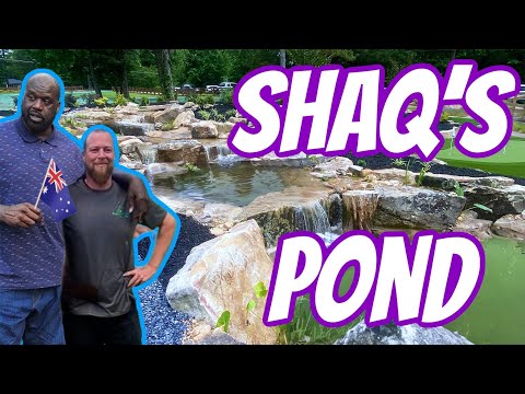 SHAQ'S BRAND NEW POND IS DONE *FULL BUILD SHOWCASE*