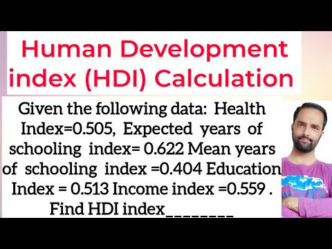 Human Development index Calculation Health Index Eduucation Index Income Index #HDI #gateeconomics