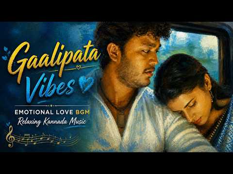 Gaalipata Vibes 💙 | Emotional Love BGM | Relaxing Kannada Music