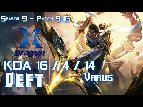 KZ Deft VARUS vs KAI'SA ADC - Patch 9.16 KR Ranked