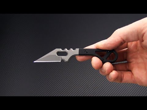 BlackFox Panchenko Spike Wharncliffe Black G10 440C Neck Knife For