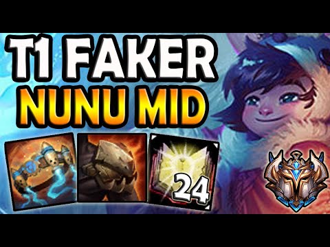 T1 Faker NUNU vs ORIANNA MID - Patch 10.16 Ranked Korea ✔️
