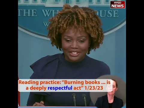 Reading practice: “Burning books ... is a deeply respectful act”, 'what he meant or didn’t meant.”