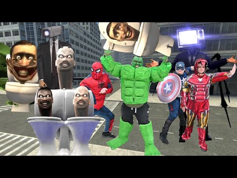 skibidi toilet and Superheroes - Movie