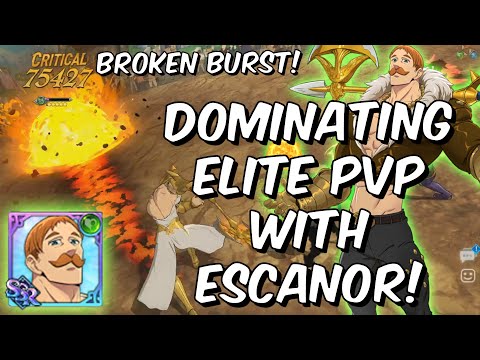 DOMINATING 3.9K+ Elite PVP with Green Escanor Broken Burst - Seven Deadly Sins: Grand Cross Global