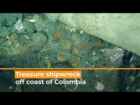 300 year-old treasure-laden shipwreck filmed near Colombia I AJ #shorts