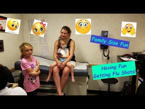 Getting Flu Shots for 8 of our 9 Kids - Brave Children - YouTube