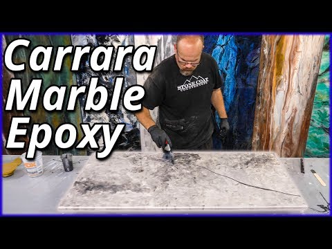 How to Make White Carrara Marble with Epoxy | Stone Coat Countertops