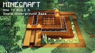 Minecraft: How To Build a Simple Underground Base
