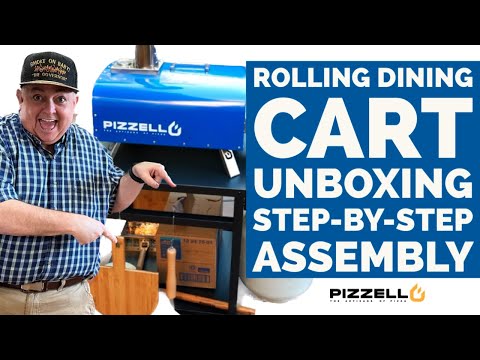 UNBOXING the PIZZELLO PIZZA OVEN Cart, POWDER COATED!