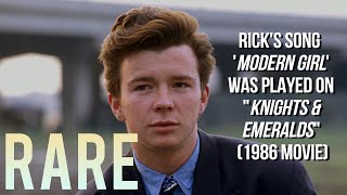 Rick Astley&#39;s &quot;Modern Girl&quot; song on Knights &amp; Emeralds 1986 Movie (Rare)
