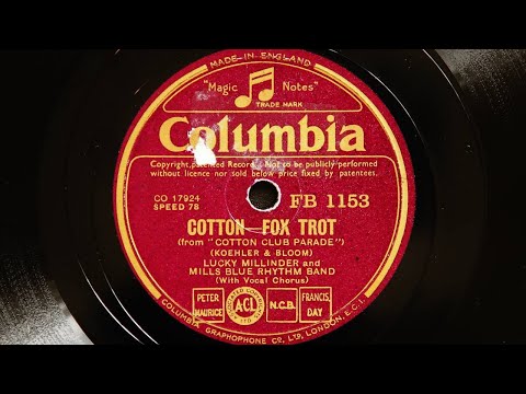 Lucky Millinder and Mills Blue Rhythm Band - Cotton (1935)