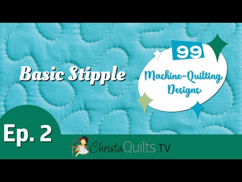 99 Designs Episode 2 - How to Free Motion Quilt Stipple