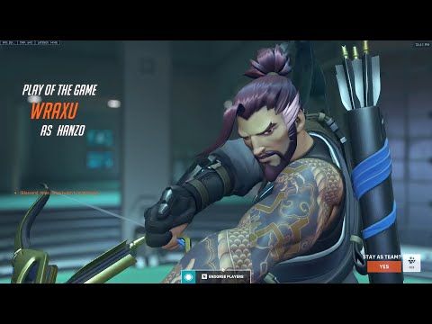 POTG! WRAXU HANZO GOD OVERWATCH 2 GAMEPLAY SEASON 1