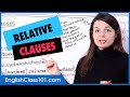 Relative Clauses (and reduced relative clauses)