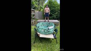 Jumping splash onto the extreme pool ( AEW STING STYLE )