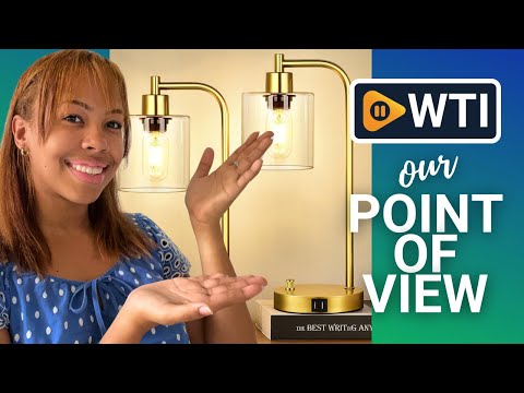 Set of 2 Industrial Table Lamps with 2 USB Port - WTI product video review