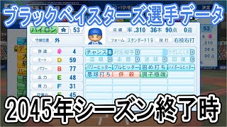 【パワプロ2021】ブラックベイスターズ2045年シーズン終了時選手データ