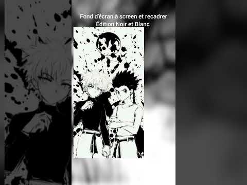 Fond d'écran à screen et recadrer. Édition Noir et blanc