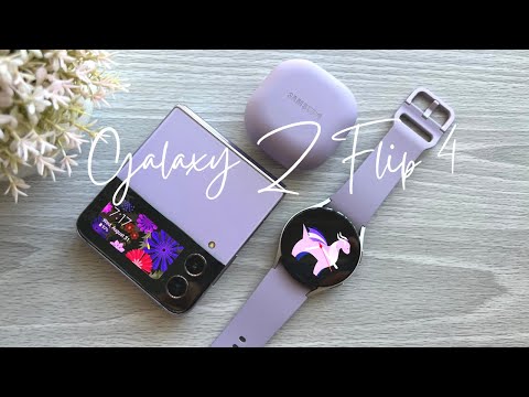 Samsung Galaxy Z Flip 4 + Galaxy Watch 5 + Galaxy Buds 2 Pro Unboxing 💜