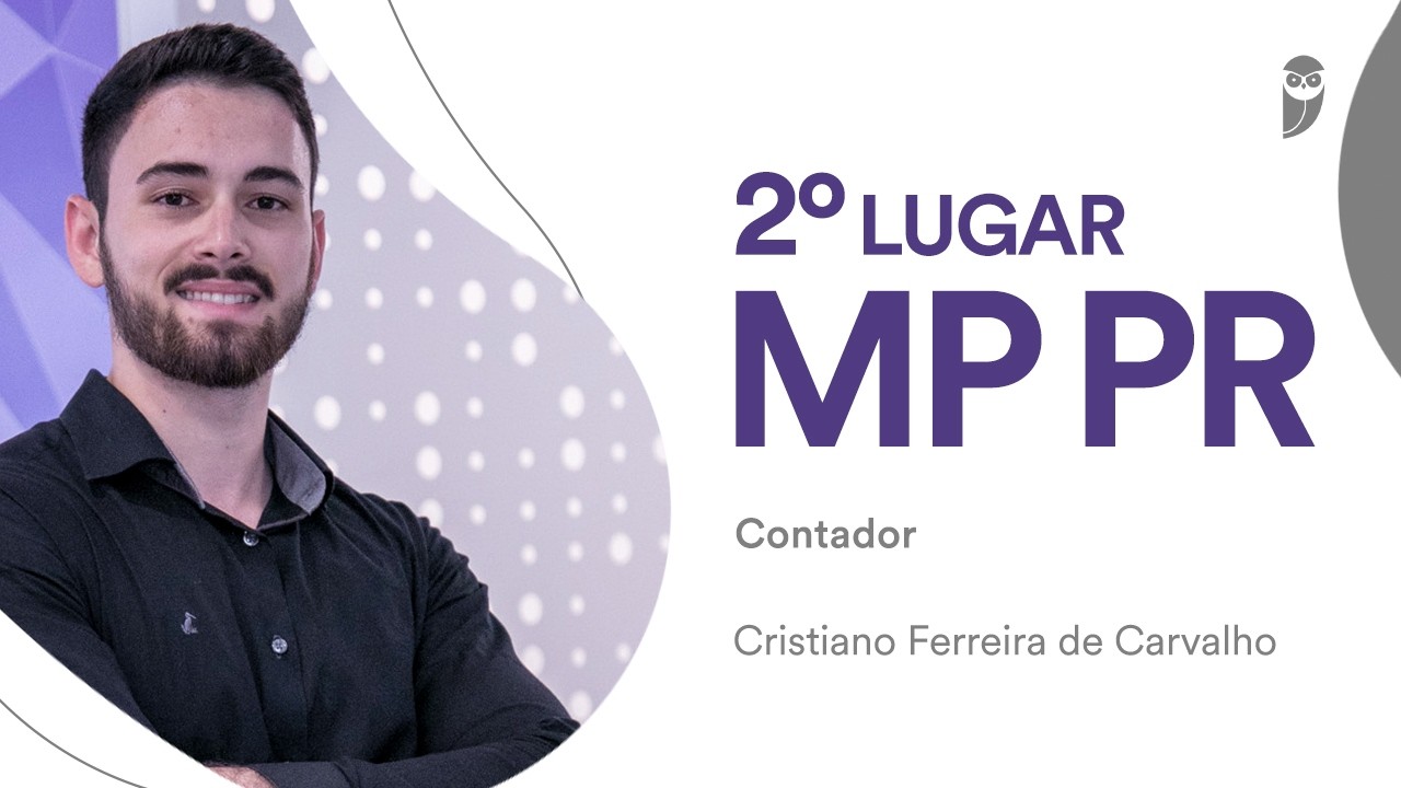 Baile dos Primeiros: Cristiano Ferreira de Carvalho, aprovado em 2º lugar para Contador no MP-PR