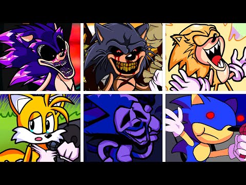 VS Sonic.EXE but Everyone Sings It 🎶 (FNF Cycles, Triple Trouble, Chaos...)