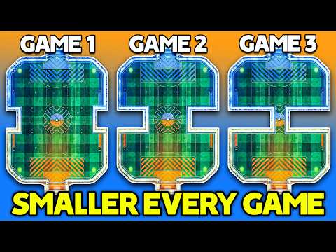 Rocket League, but every game the midfield gets SMALLER