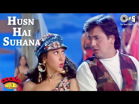 Husn Hai Suhana | Coolie No. 1 | Govinda & Karisma Kapoor | Abhijeet & Chandana Dixit