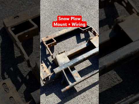 Snow Plow Mounting Bracket! #snowplow #plow #snow #plowing #snowplowing #mount #wiring #buying #buy