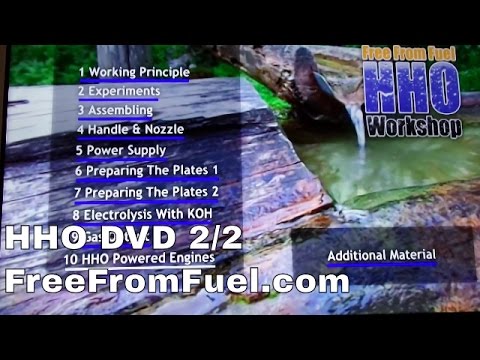 HHO DVD - FreeFromFuel.com 2/2 - HHO Workshop builders DVD for sale