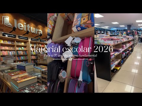 MEU MATERIAL ESCOLAR 2026 (para o 7º ano do ensino fundamental) 