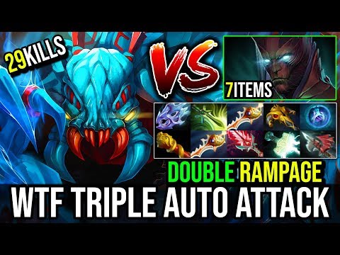Double RAMPAGE [Weaver] WTF Triple Auto Attack With 2xRapier Vs 7Slots TB 29Kills | Dota 2 Highlight