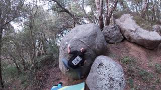 Video thumbnail of Mal de Cap, 6b. Can Camps