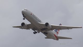 preview picture of video 'Two Heavy American Departures | Boeing 767-300 | Nassau Bahamas'
