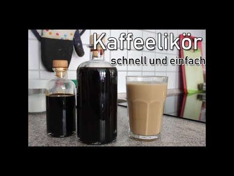 Kaffeelikör, schnell und einfach