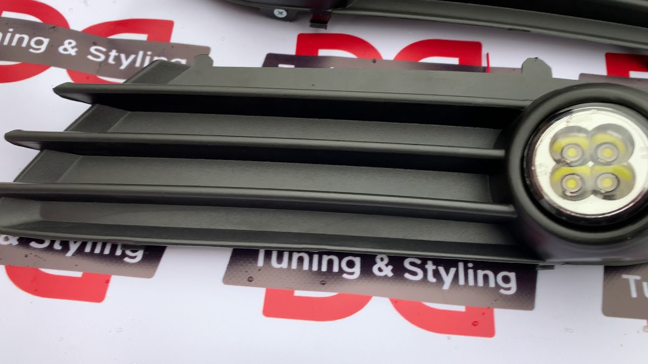 Opel Astra H 2004-2013 гг. Противотуманные фары LED (Модель 2004-2007) Video 1