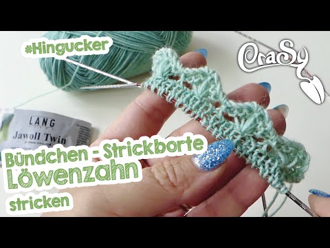 Sock cuffs, knitted trim "Dandelion" - with English subtitles