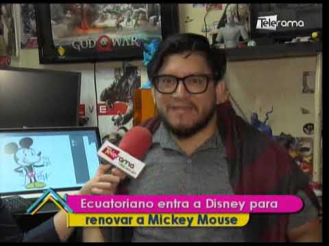 Ecuatoriano entra a Disney para renovar a Mickey Mouse