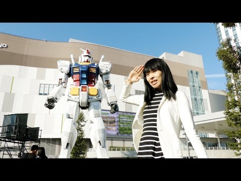 Gundam géant [Odaiba Tôkyô] Échelle, Tour, Gundam café, Gunpla yaki, Illuminations spectacle de jour Video